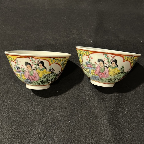 2 vintage Japanese Tonen rice/soup bowls 5.5”. Never used - Picture 2 of 5